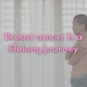 Breast Cancer a life long journey: a woman covering her chest after breast cancer surgery